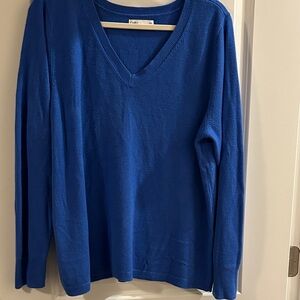 Croft & Barrow Royal Blue V-Neck Sweater